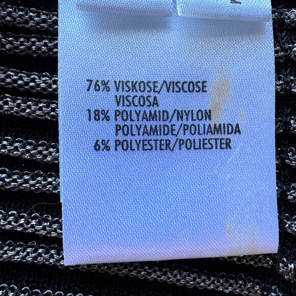 Vintage ESCADA Black and Silver Metallic Open Front Cardigan - Picture 8 of 9